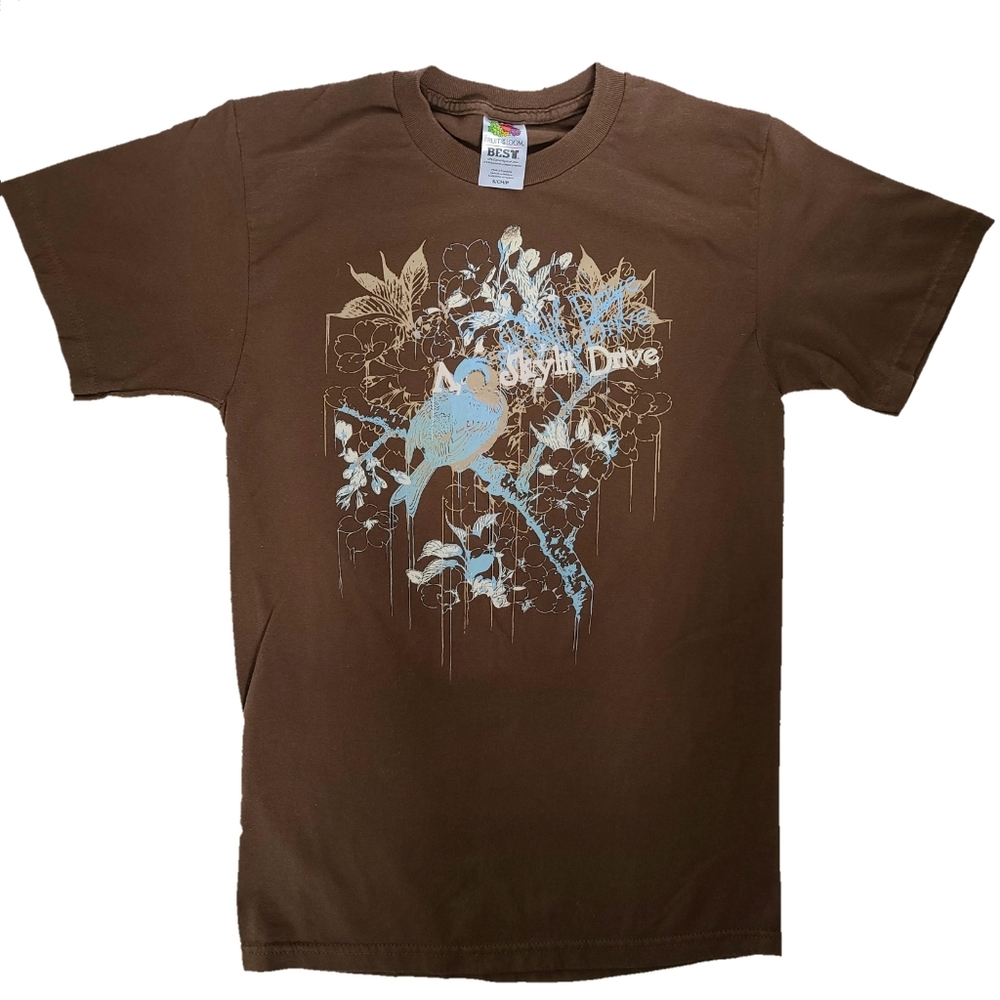 A Skylit Drive Floral Bird Concert T-Shirt